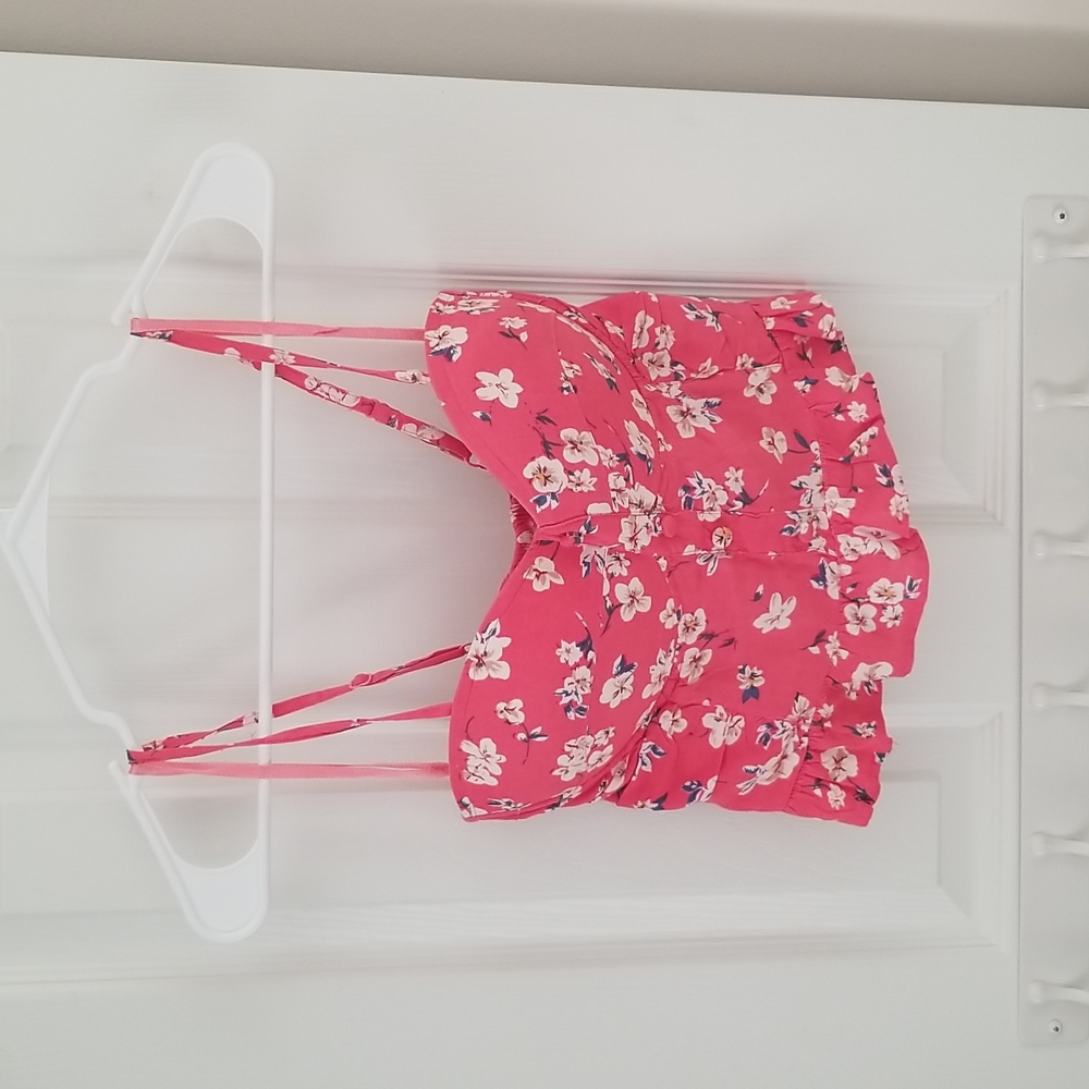 Salmon Crop Top